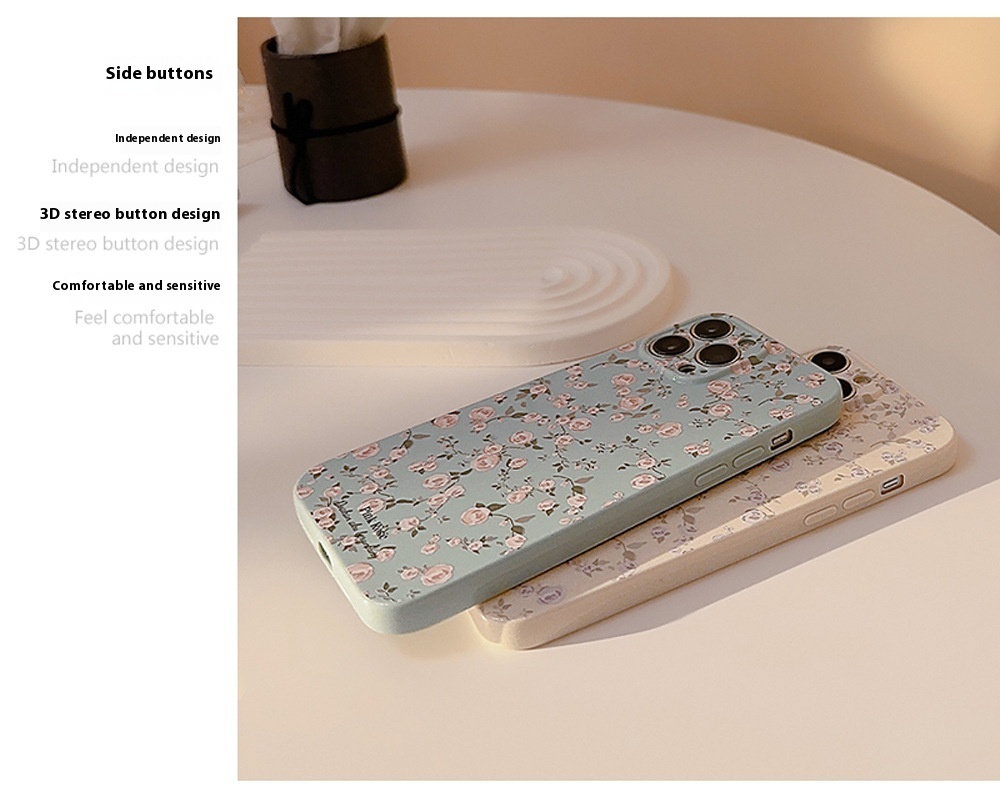Korean Vintage Floral Phone Case - Image 2