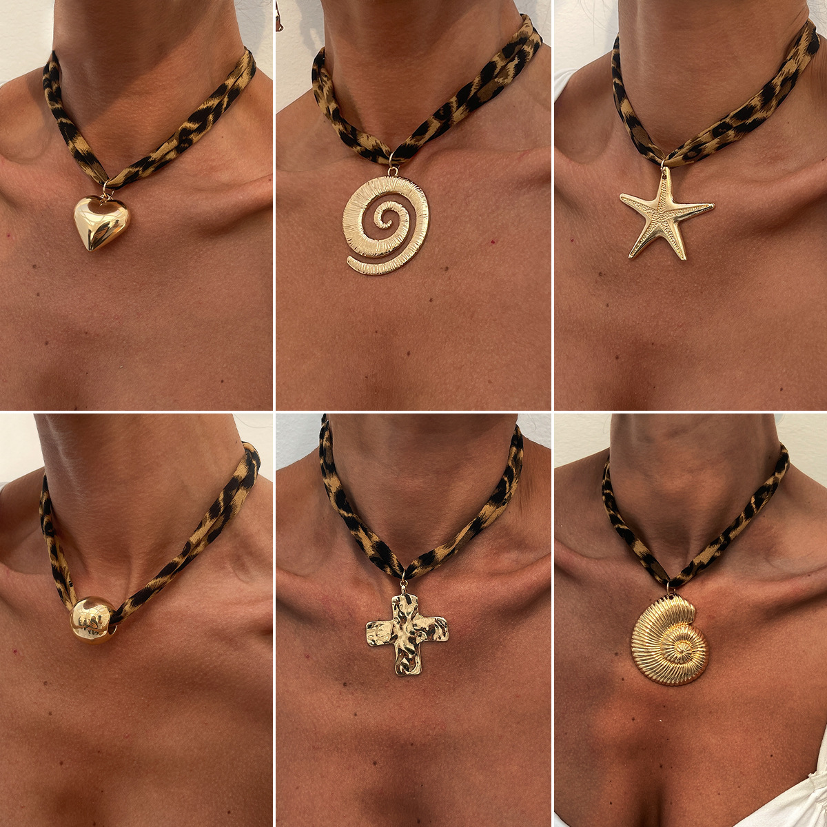 Conch Starfish Pendant Clavicle Necklace - Image 8