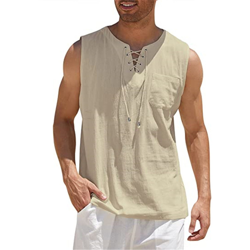 Tank Vest Tie Short Sleeve T-Shirt - Image 4