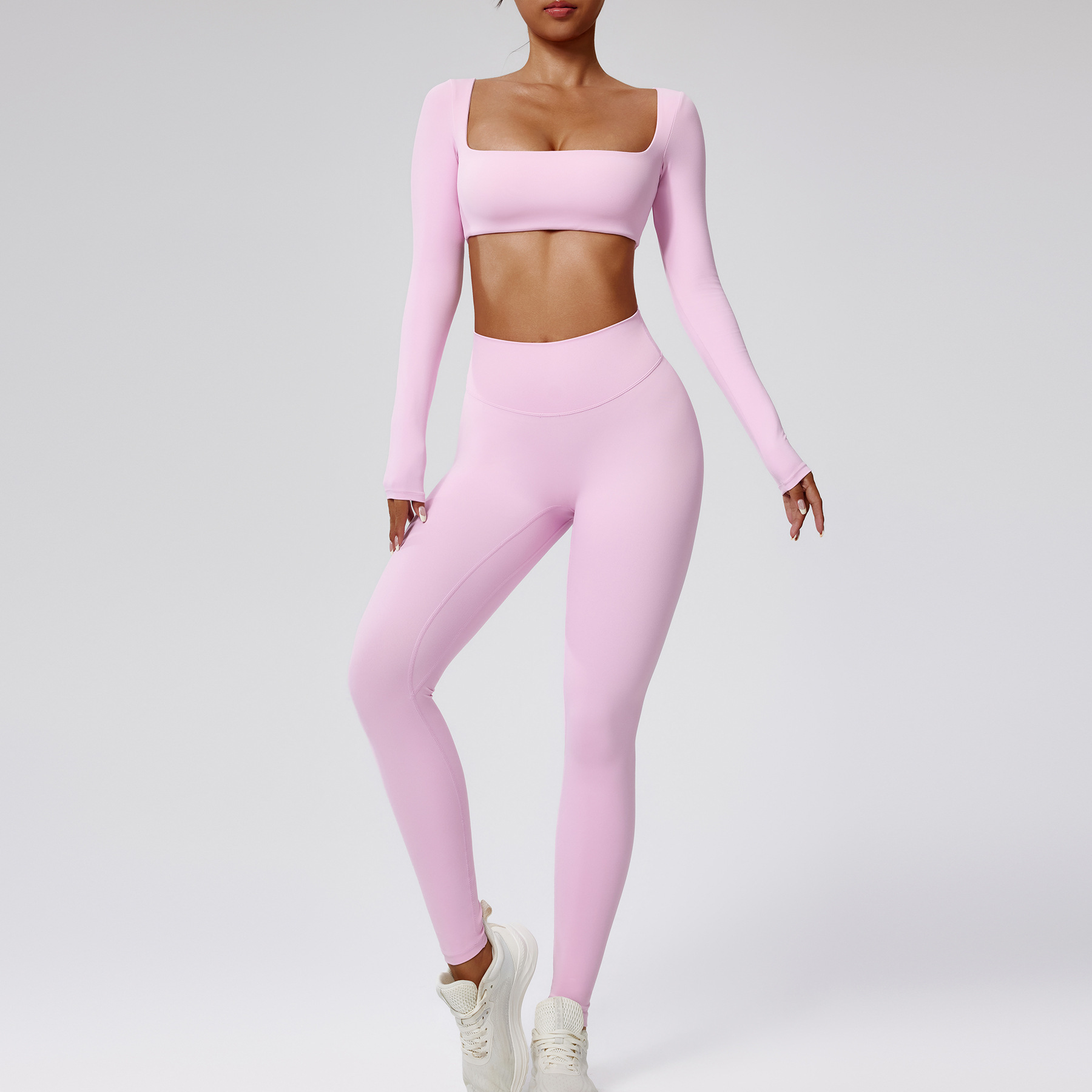 High-Waist Quick-Drying Running Sports Two-Piece Set