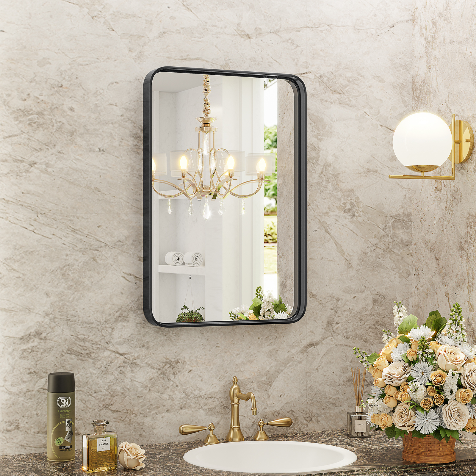Wall Rectangle Vanity Bathroom Mirror