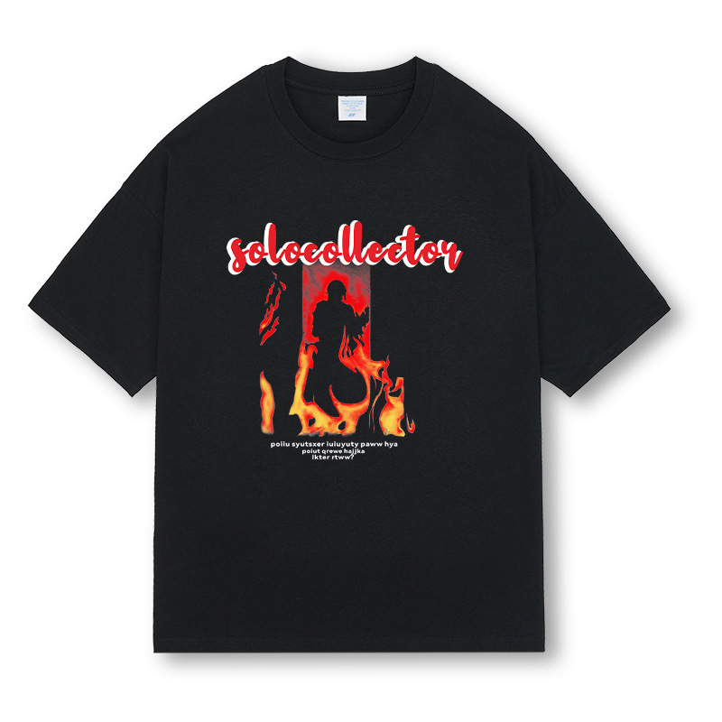 Loose Half Sleeve Fashionable T-Shirt - Image 6