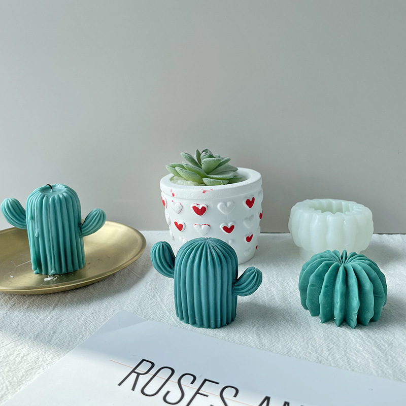 Mini Cactus Shape Candle Silicone Mold