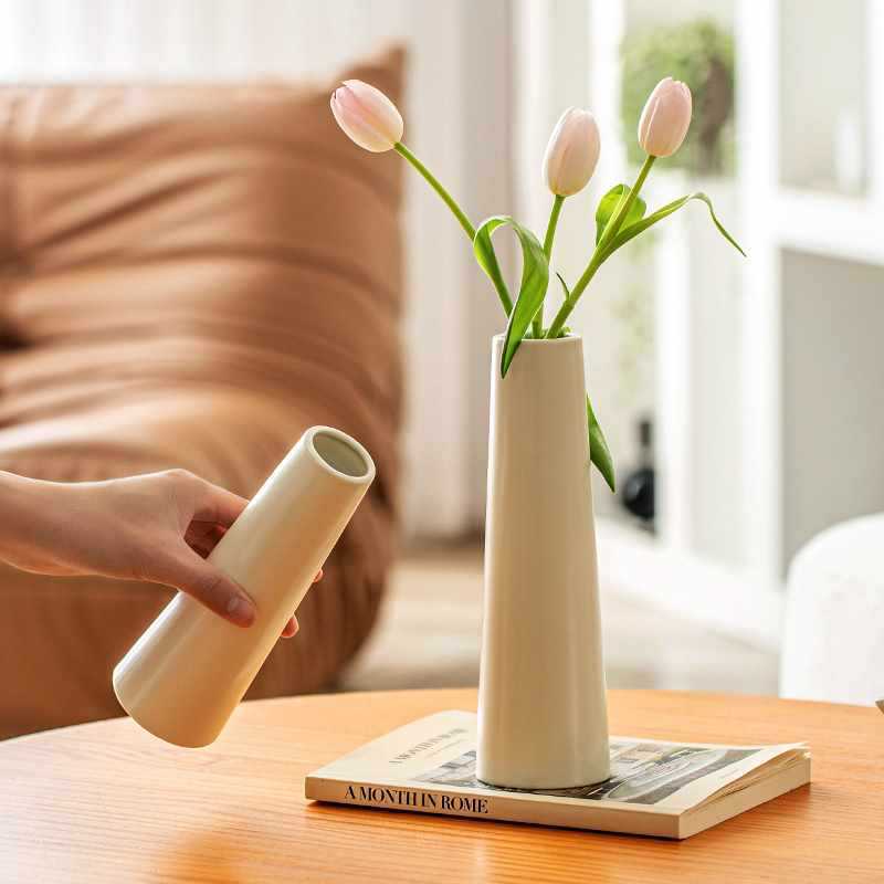Small-Caliber Mouth Tulip Ceramic Vase - Image 3