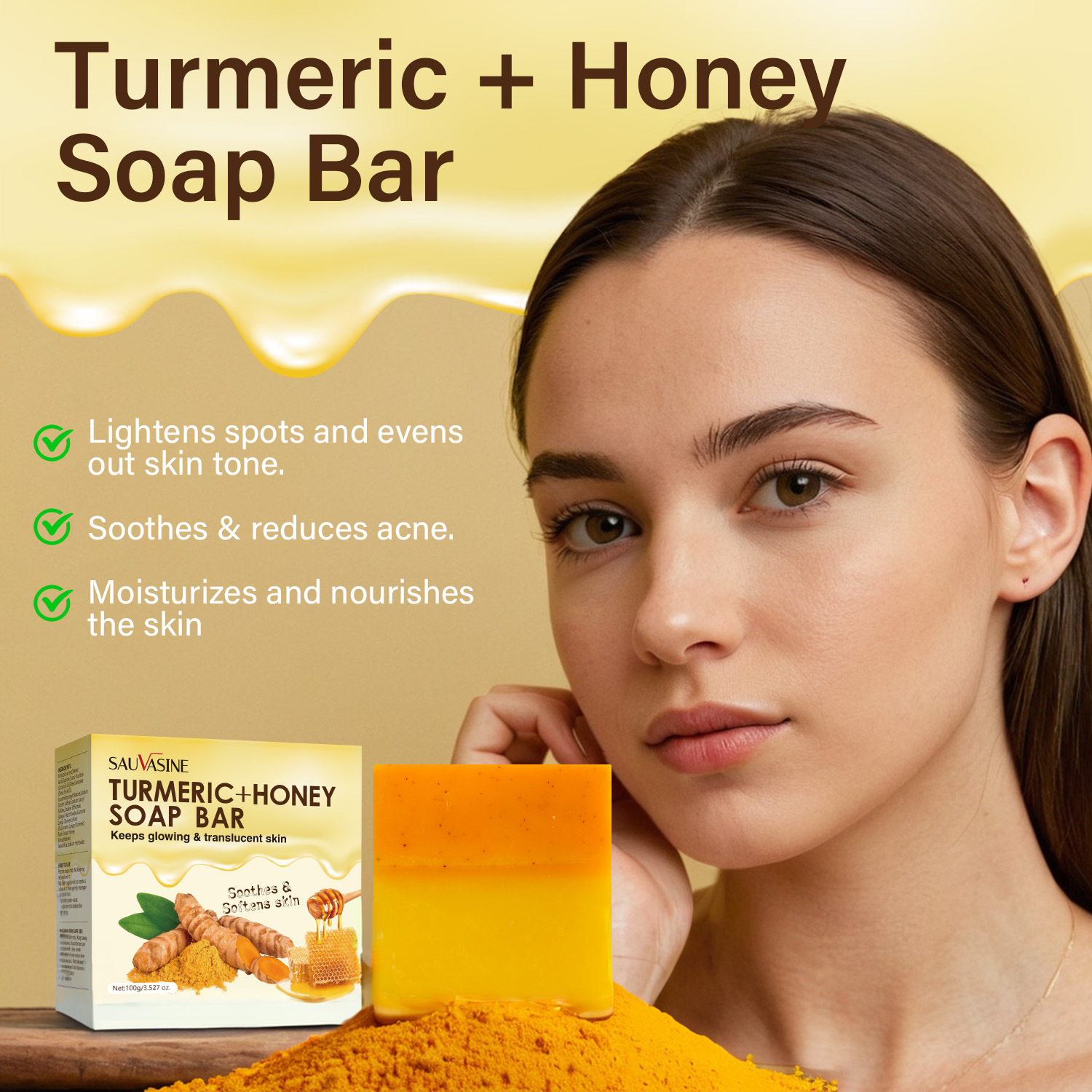 Turmeric Honey Moisturizing Soap