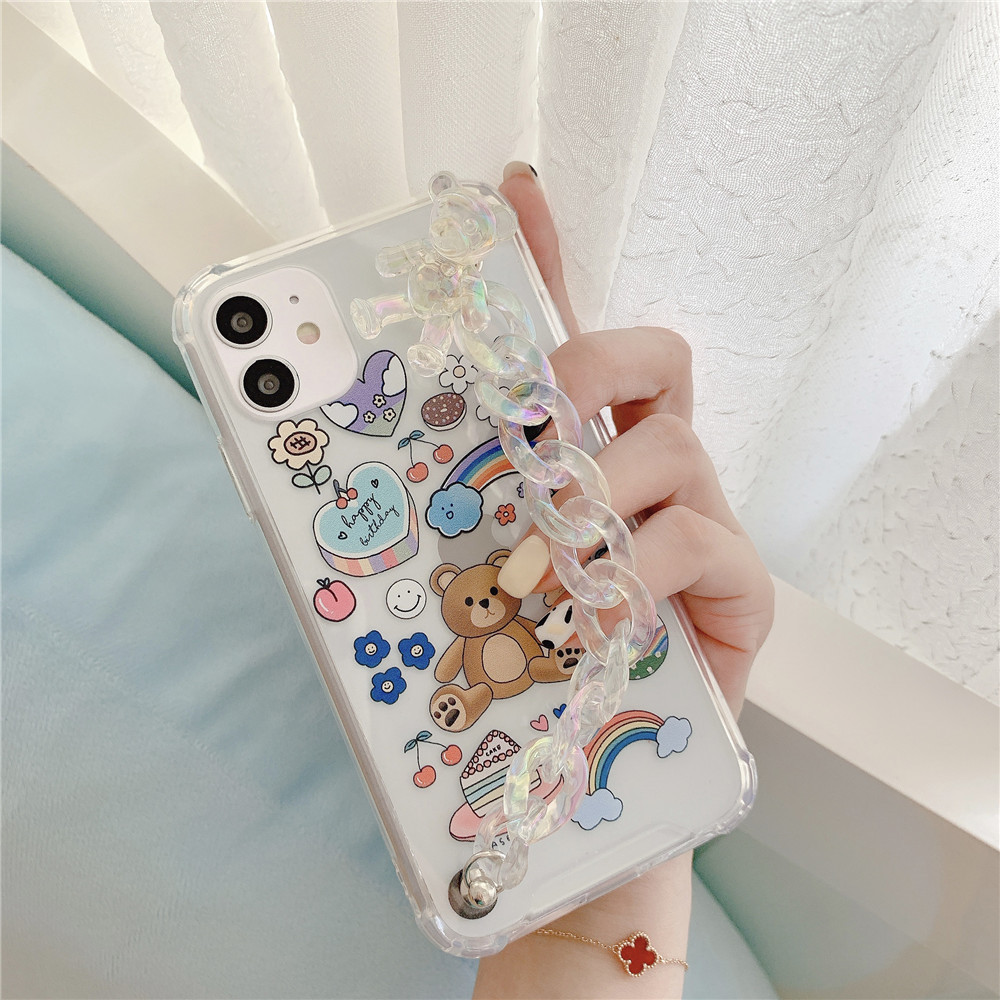 Bear Chain Protective Mobile Phone Cover - Image 5