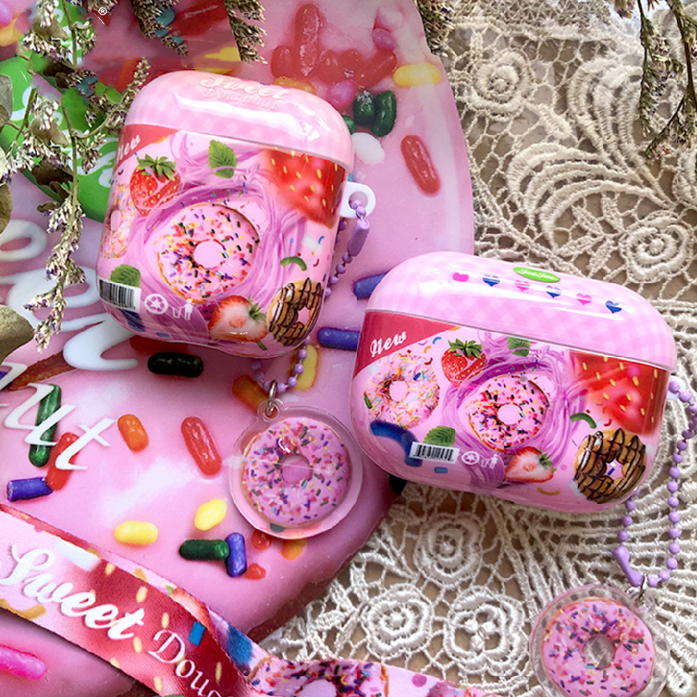 Trendy Donut Patterned Earphone Protection Case