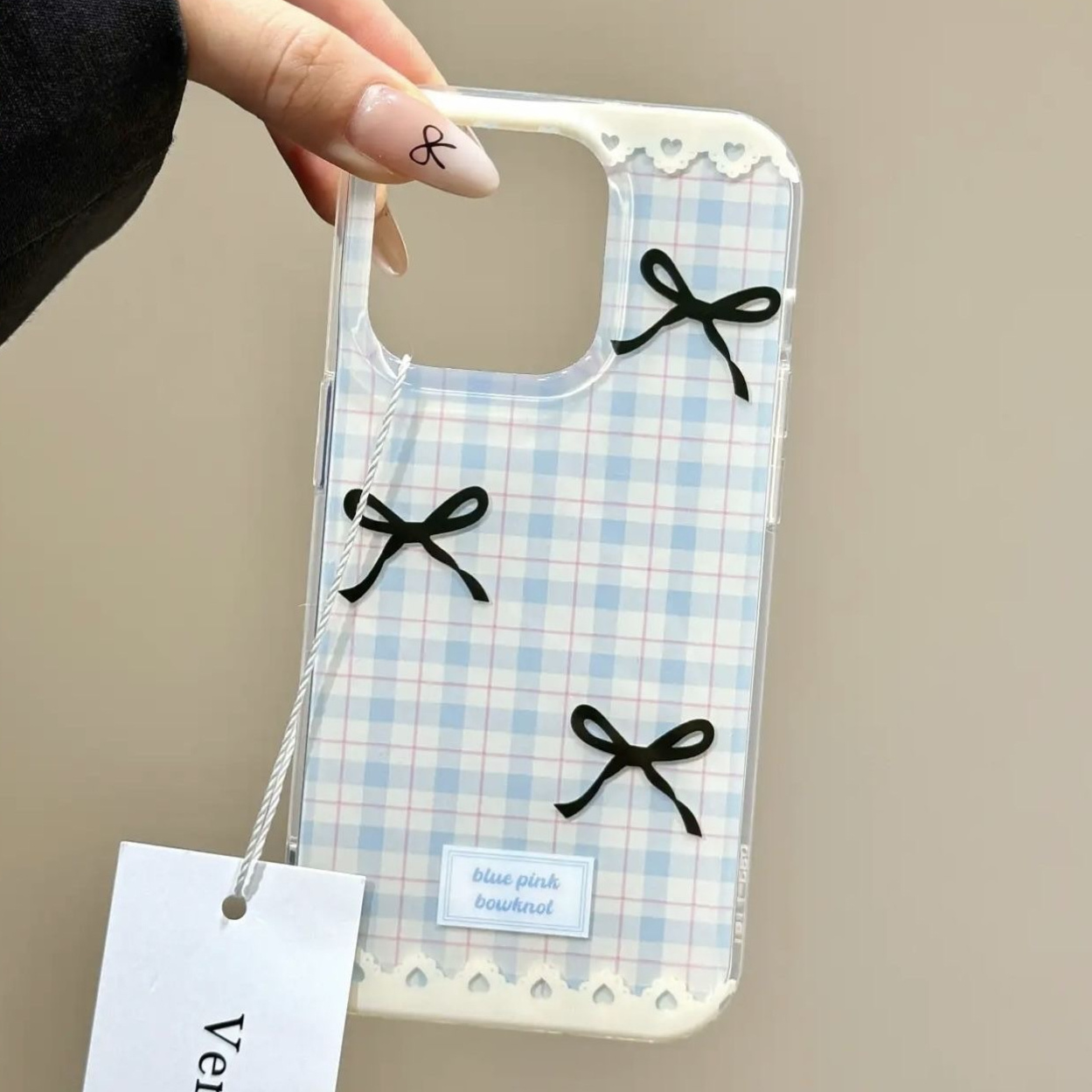 Plaid Bow Phone Protective Case