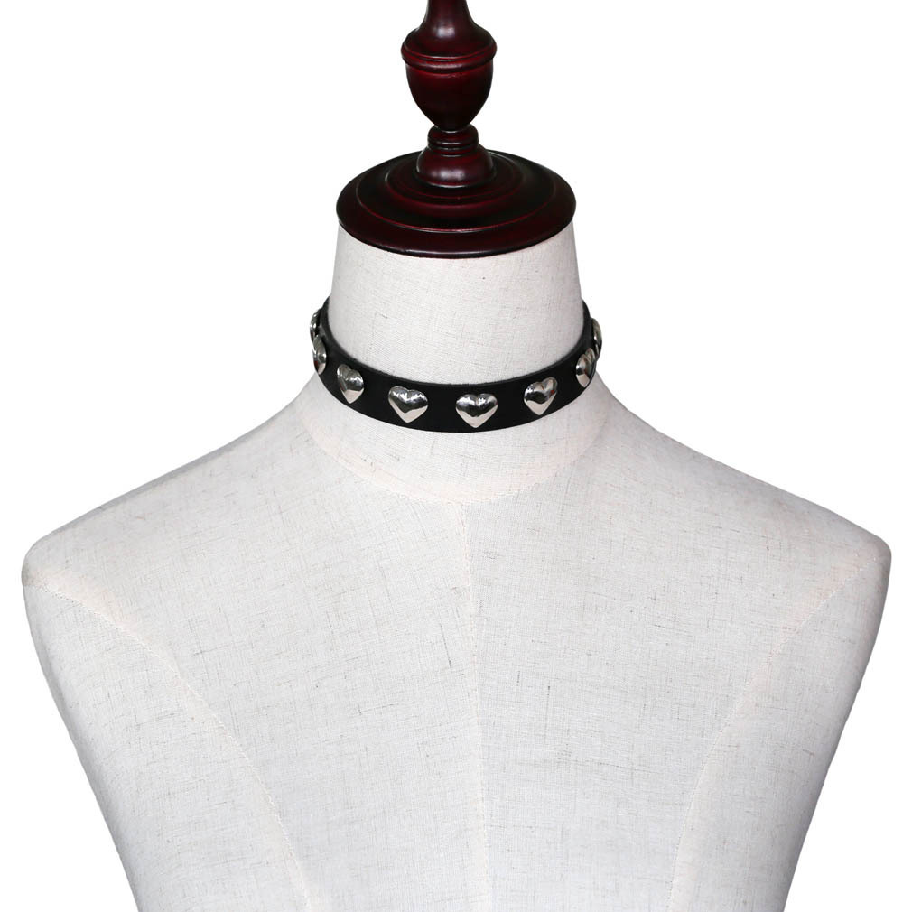 Punk Gothic Love Heart-shaped Rivets Buckle Belt - Image 7