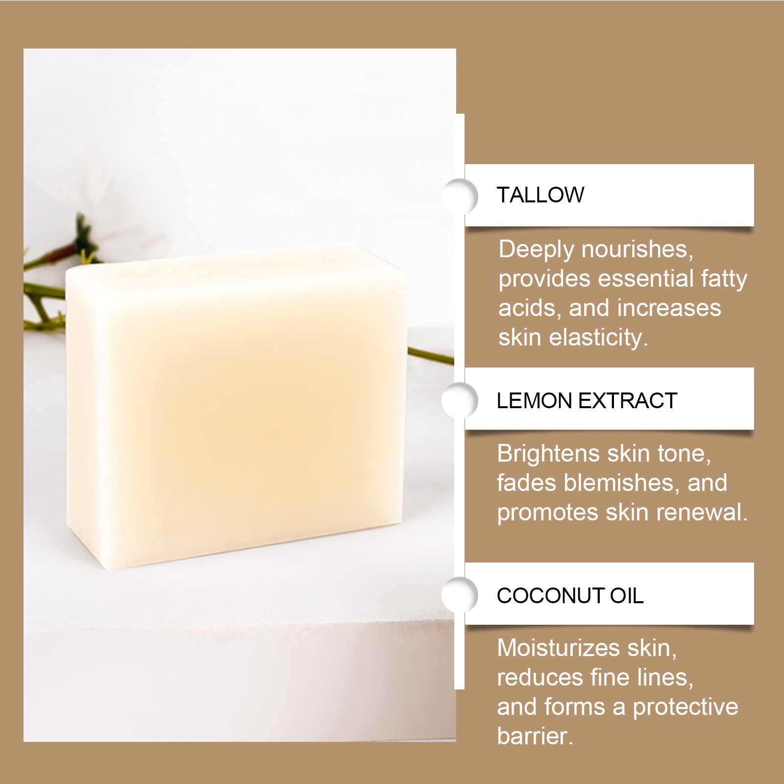 Nourishing Tallow Body Cleaning Bath Soap - Image 5