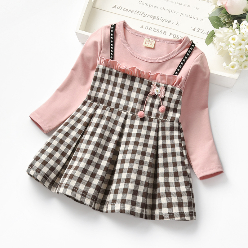 Rivet Plaid Long Sleeve Dress - Image 2