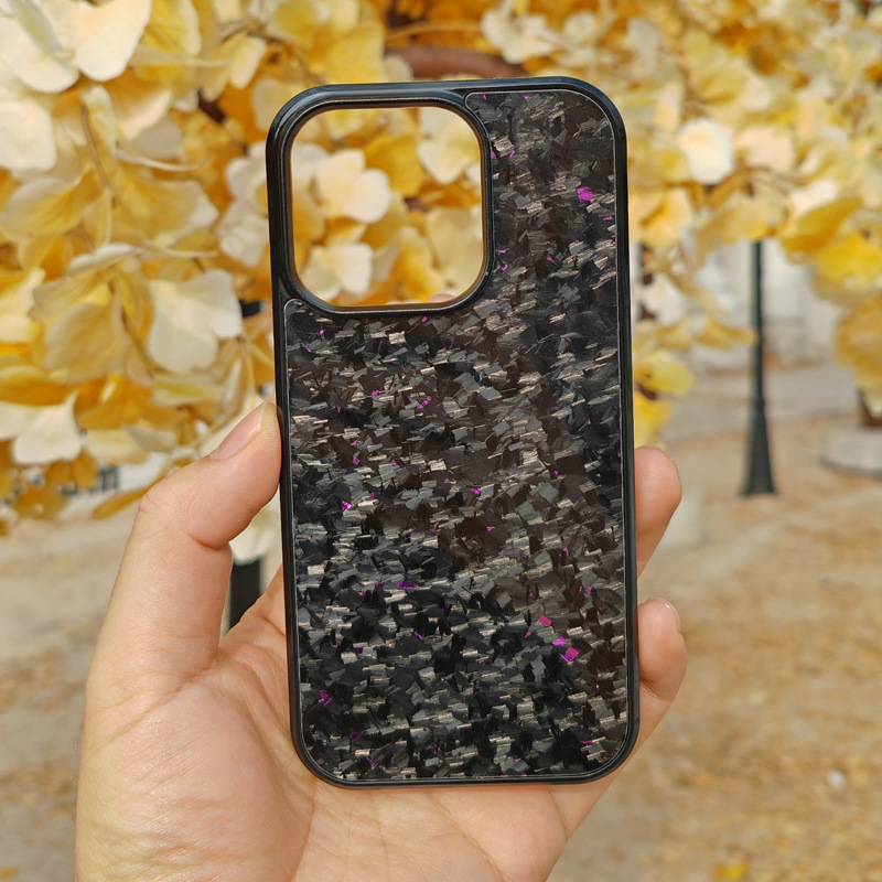 Gold Foil Carbon Forged Grain Phone Case - Image 8