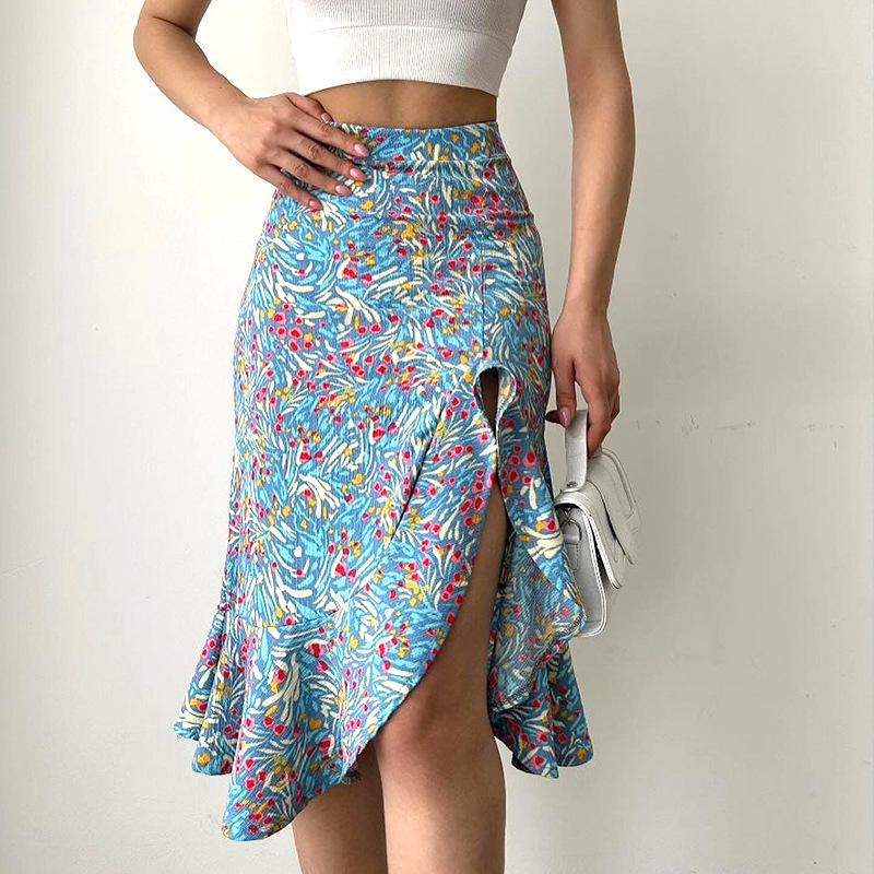Elegant Floral Hot Skirt - Image 6