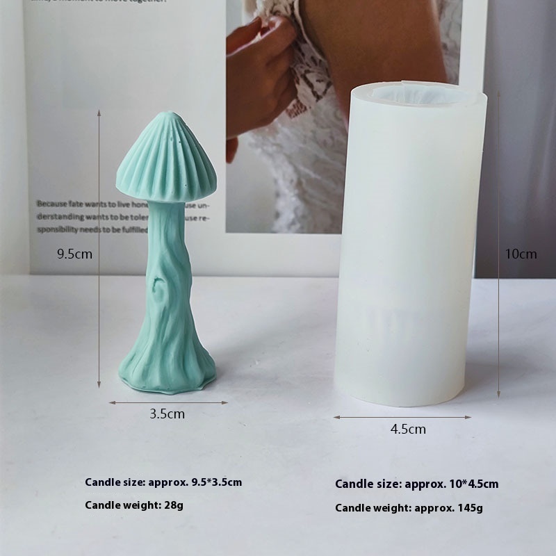 DIY Aromatherapy Mushroom Candle Silicone Mold - Image 9