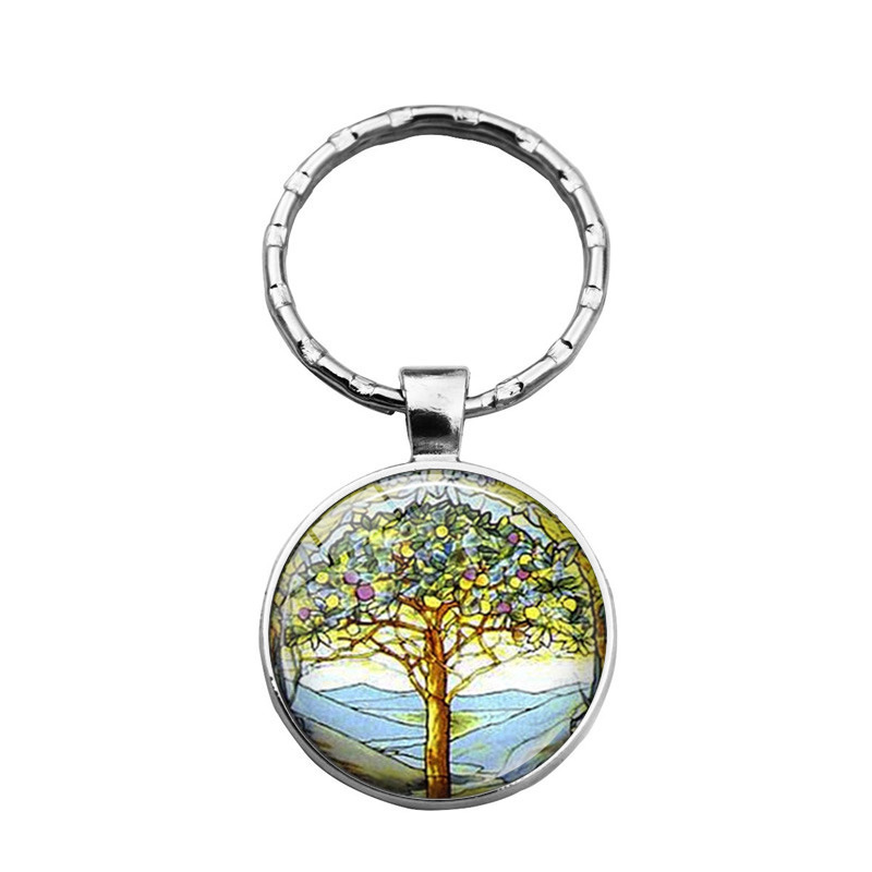 Women's Tree Of Life Time Stone Keychain Pendant - Image 3