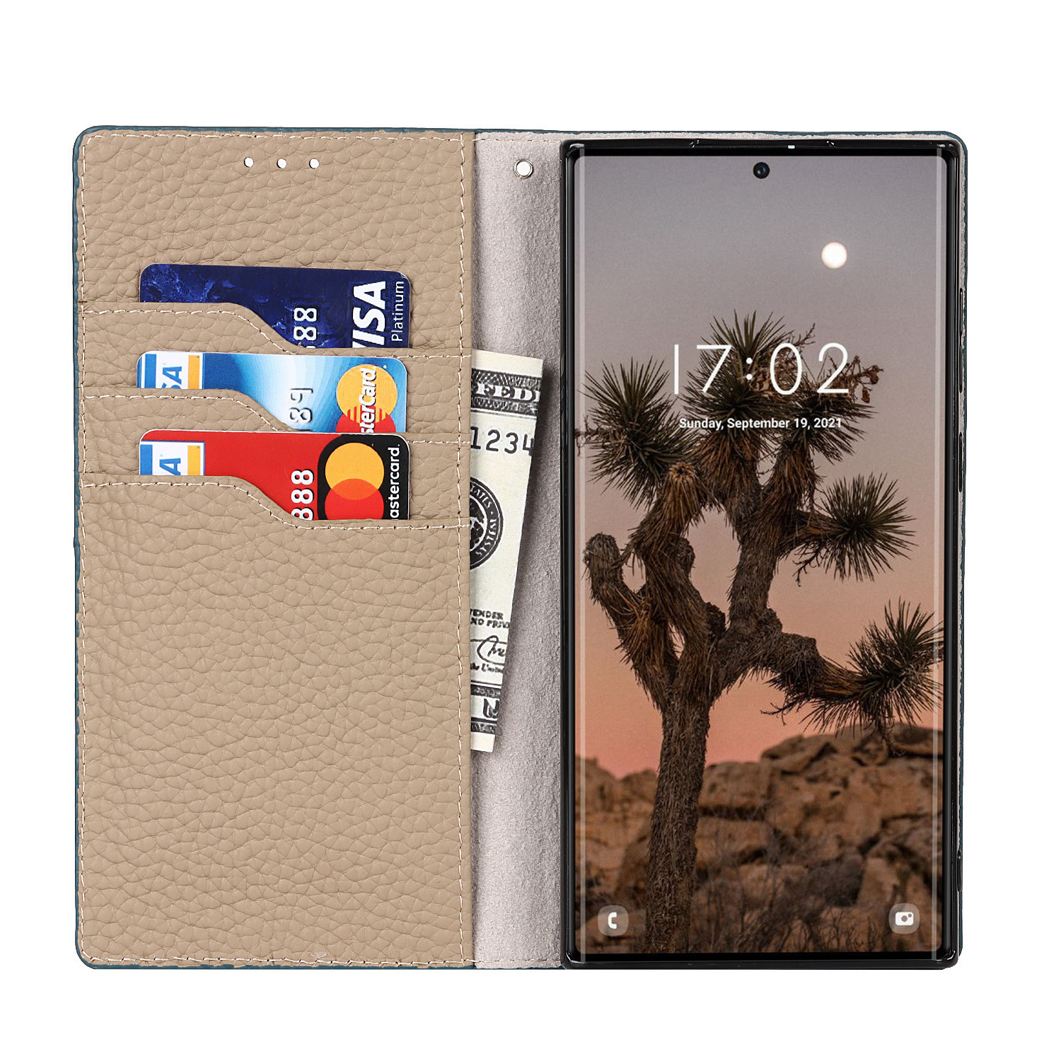 Litchi Leather Phone Case - Image 5