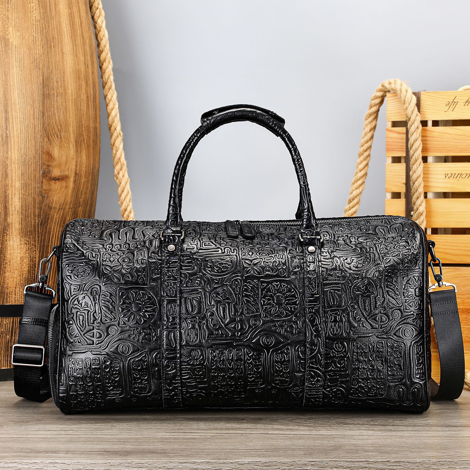 Retro Embossing Design Handbag