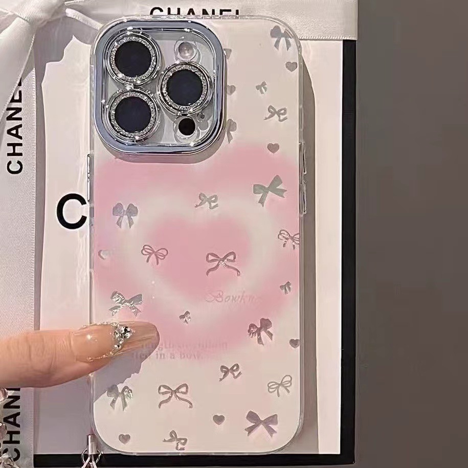 Heart Blush Bow Phone Case - Image 3
