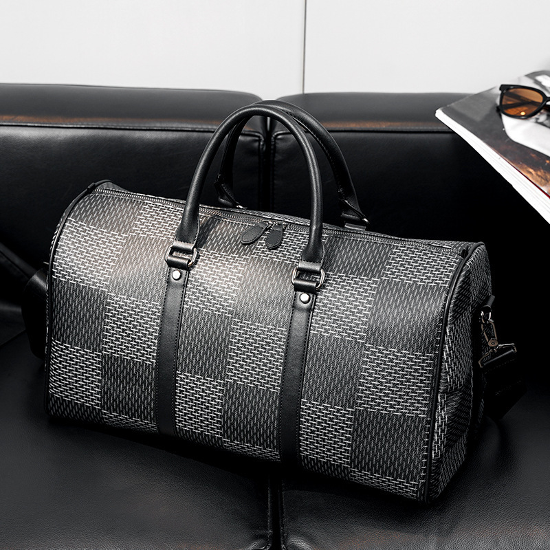 Short Distance Plaid Travel Handbag - Image 4