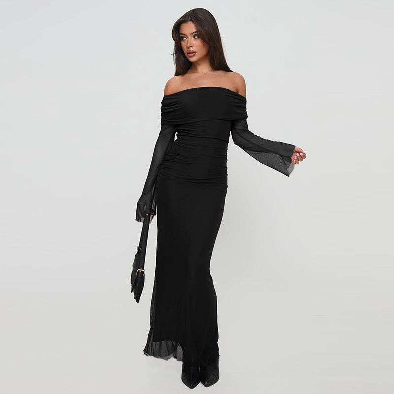 Women's Fashion Slim Mesh Dress - Image 2