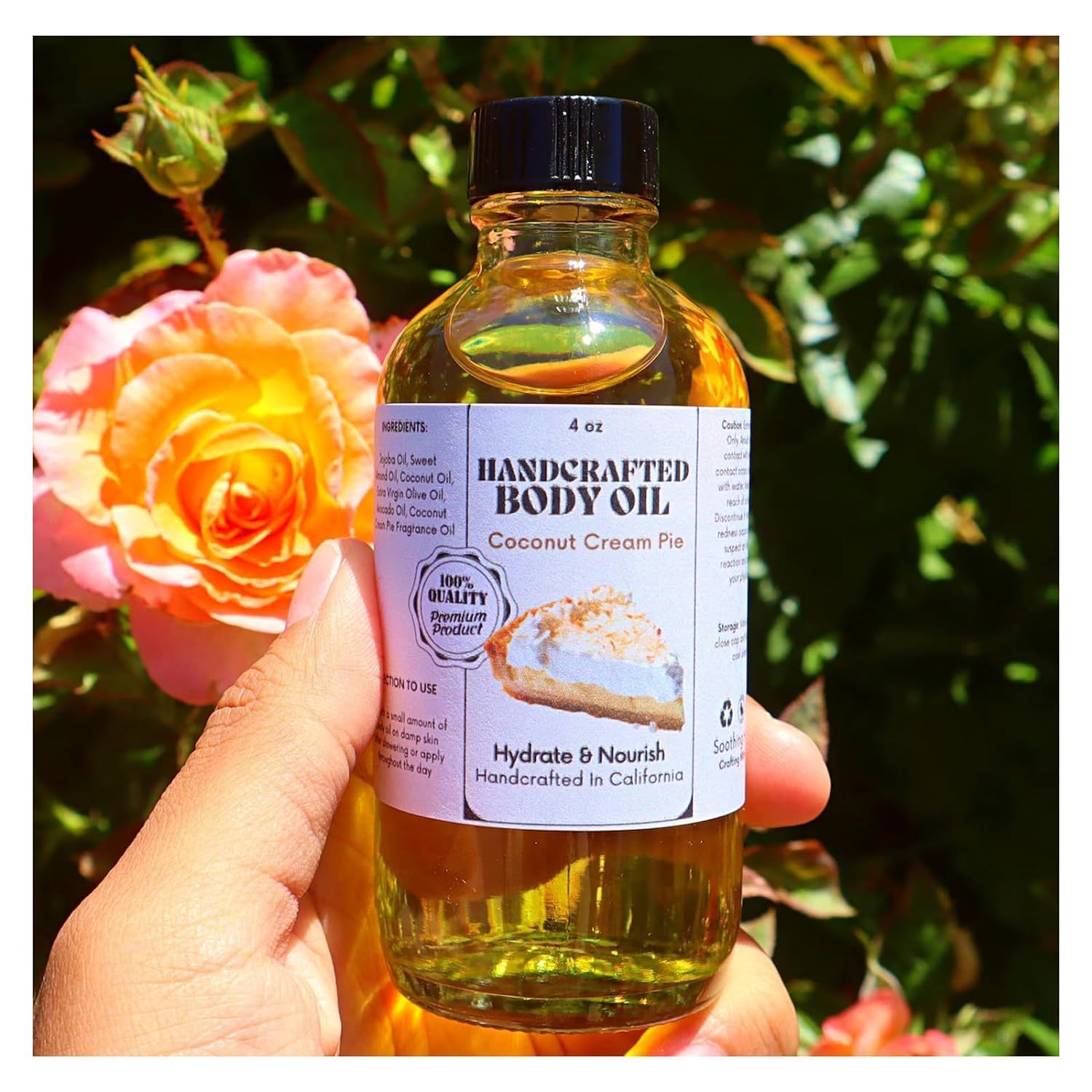Handcrafted Coconut Cream Pie Body Oil - Image 9