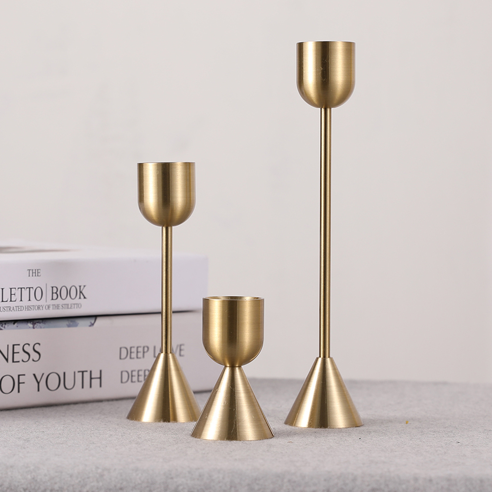 Copper Aluminum Metal Candle Holder