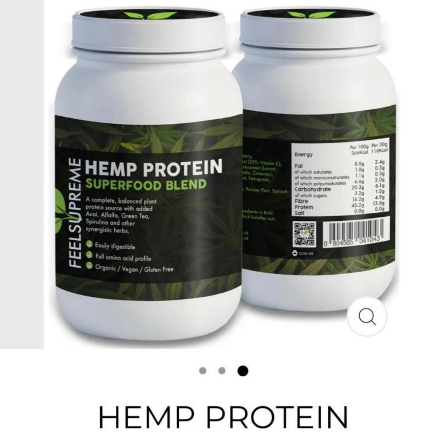Hemp Protein SuperFood Blend Powder