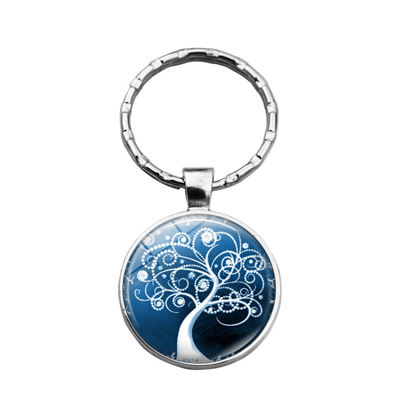 Women's Tree Of Life Time Stone Keychain Pendant - Image 9