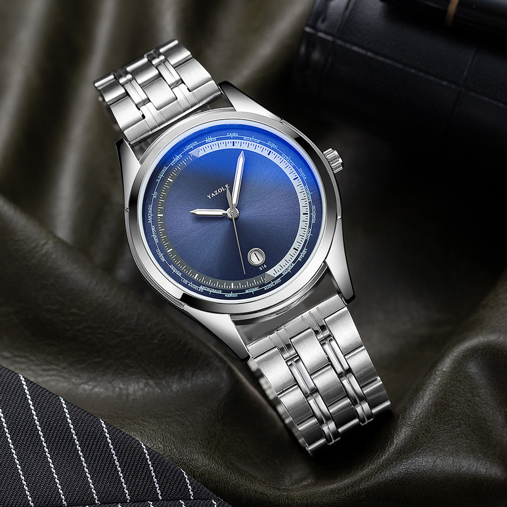 Luxury Luminous Steel Sports Men's Wristwatch - Image 3