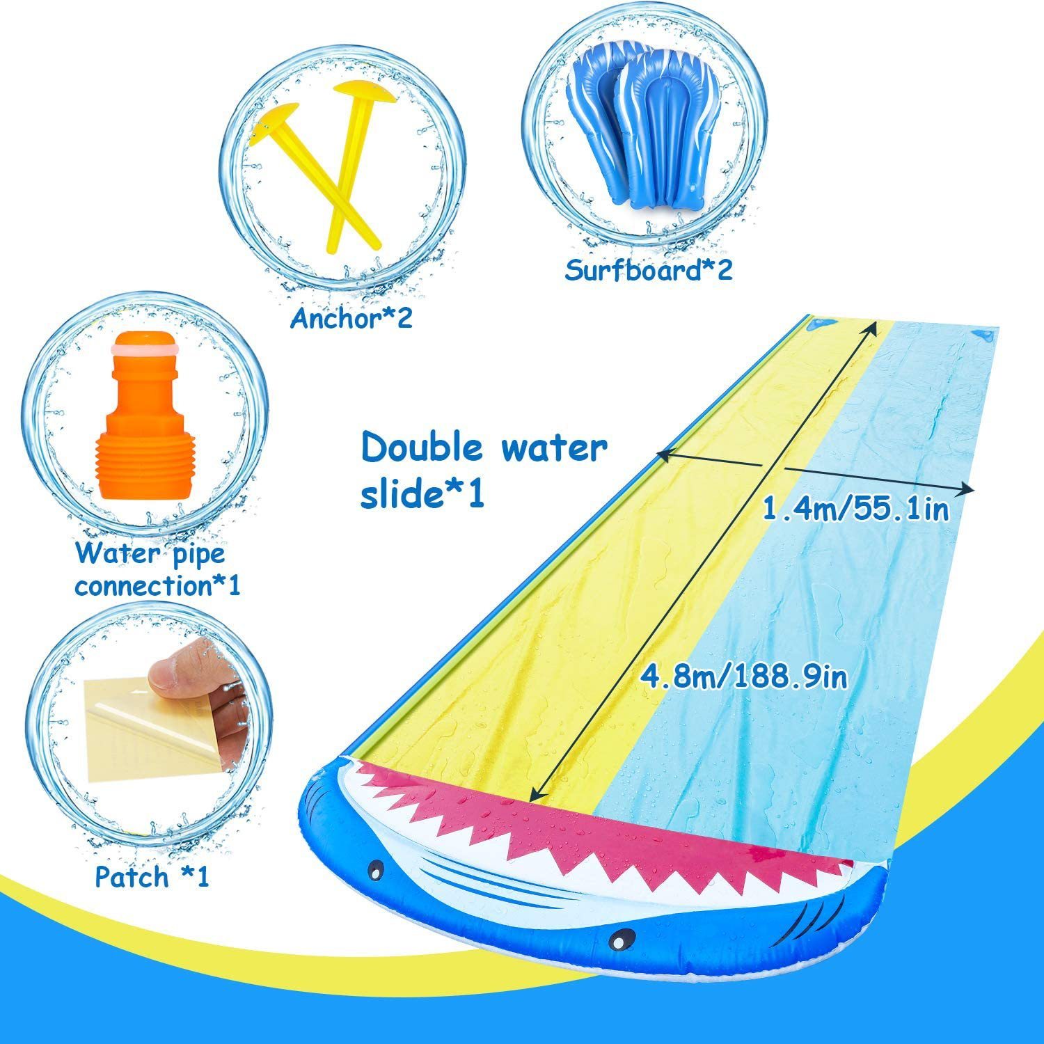 Outdoor Lawn Water Spray Toys Slide - Image 5