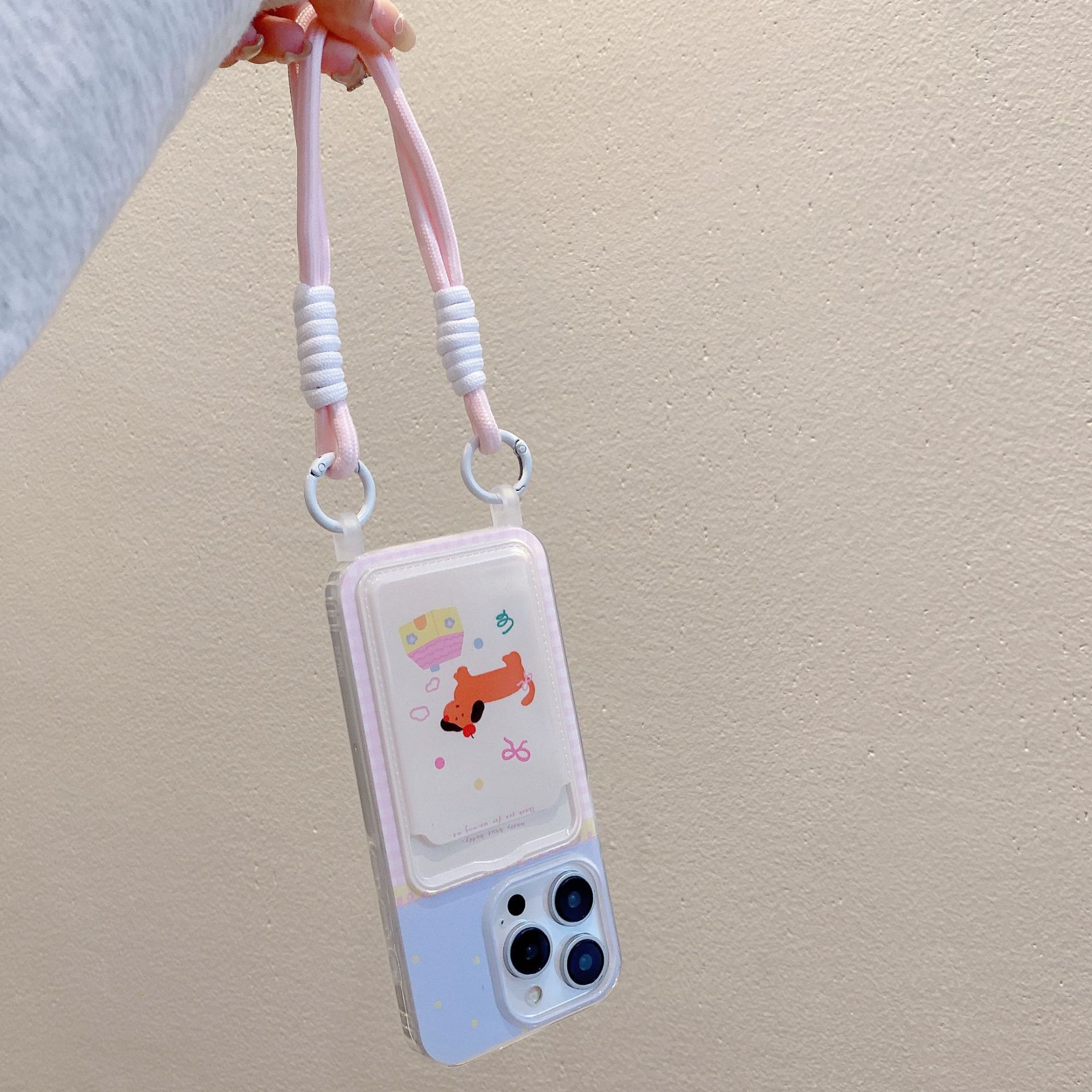 Cartoon Lanyard Phone Case Card Holder Protective Case - Image 2