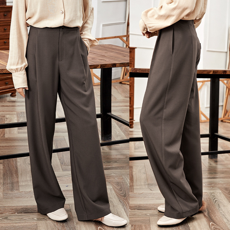 High Waist Wide Leg Trousers
