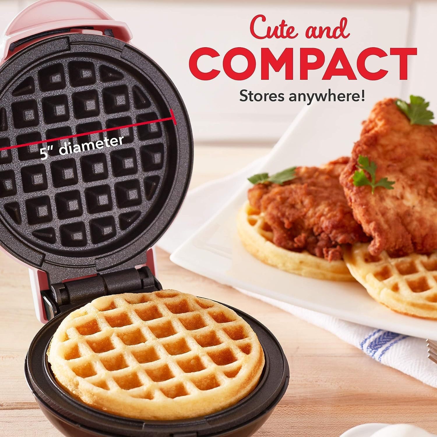 Mini Waffle Bread Maker Machine
