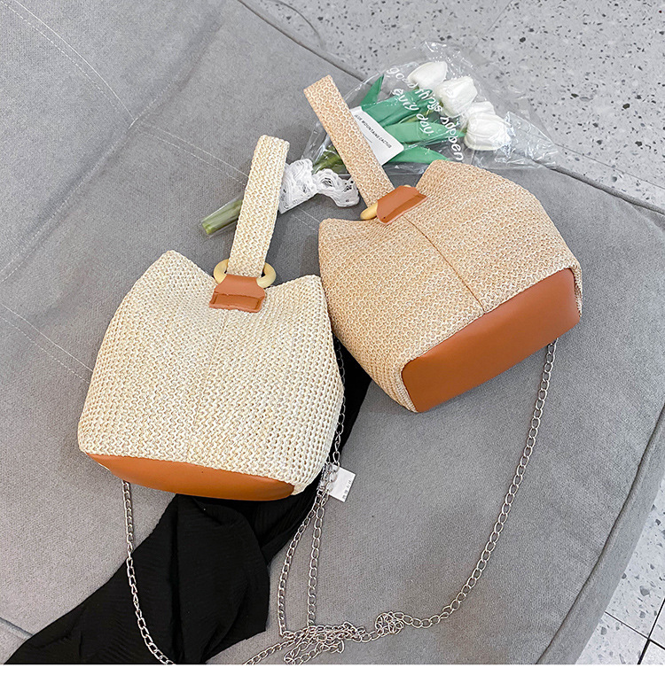 Single Strap Beach Straw Bag