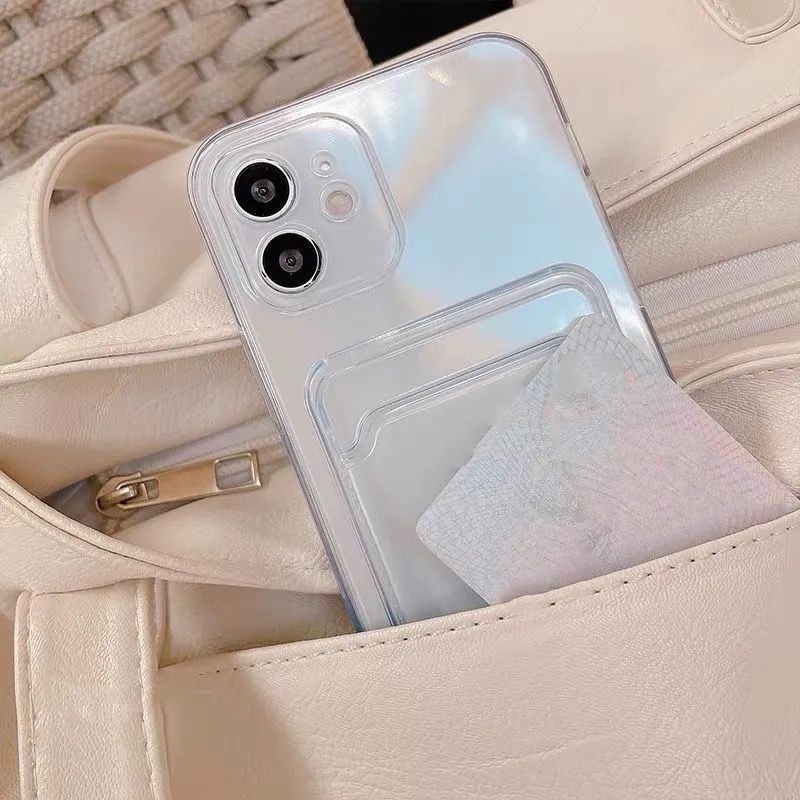Women's Transparent Card Case Phone Case - Image 6