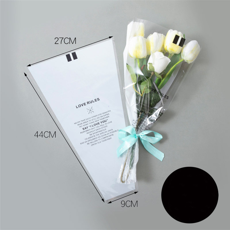 Bouquet Heart Single Rose Wrapping Paper - Image 2