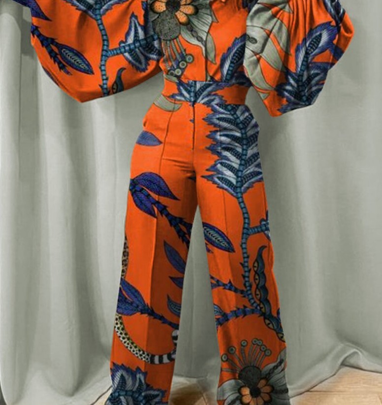 Women's Elegant Pocket Camouflage Jumpsuit