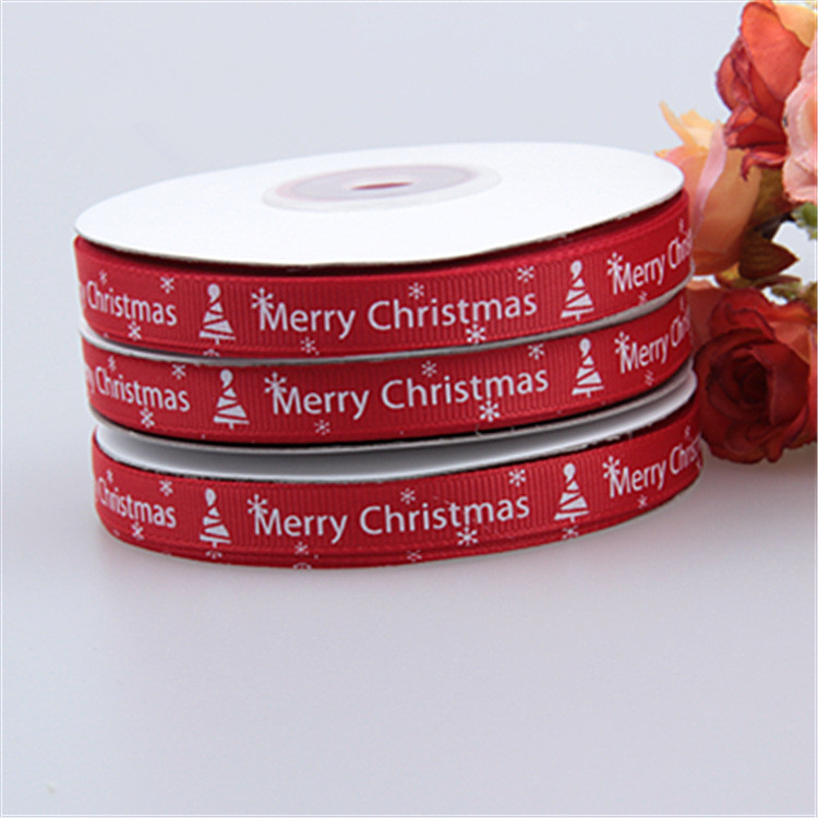 Christmas Threaded Ribbon Roll