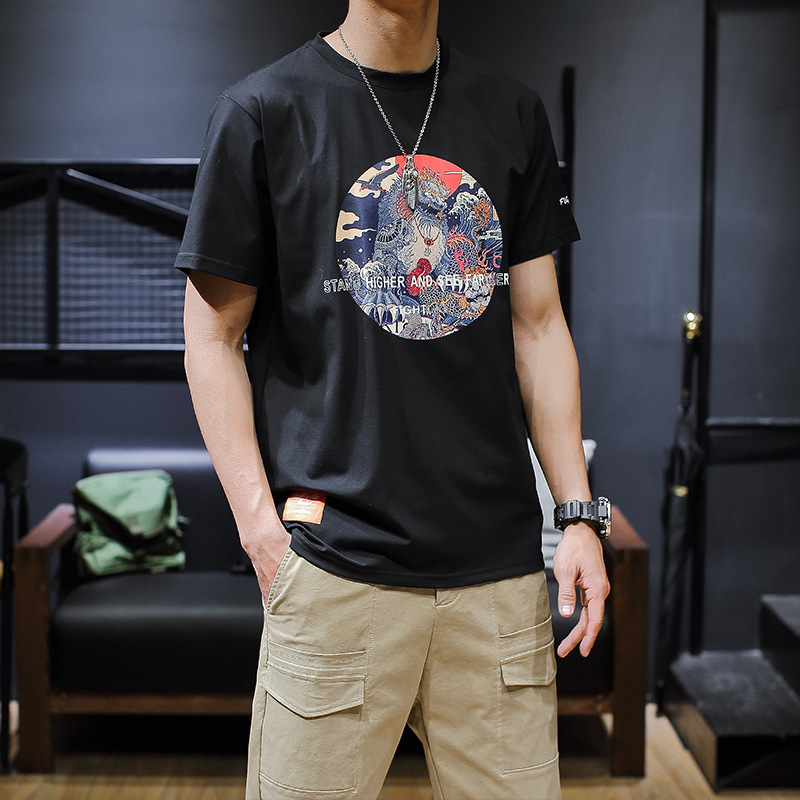 Print Large Size T-Shirt - Image 4