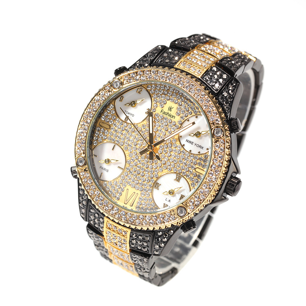 Full Diamond Large Dial Hip-Hop Men's Watches - Image 4