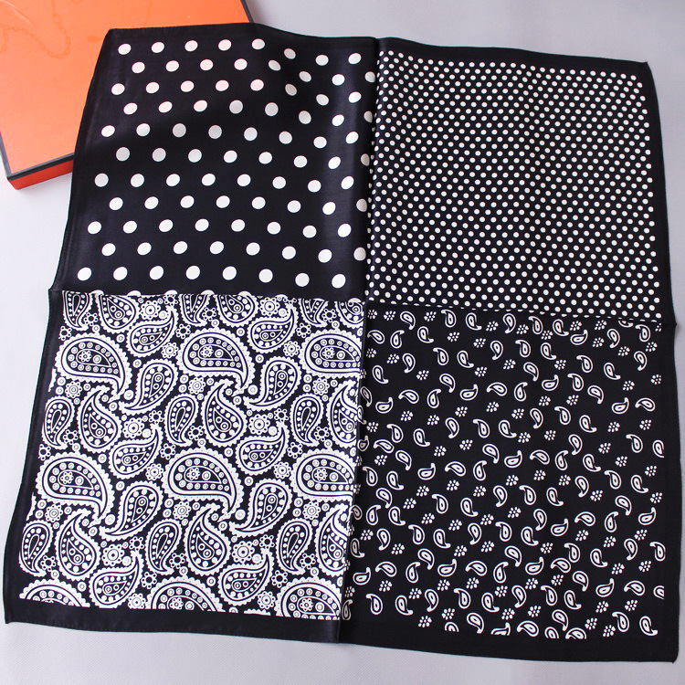 Men's Fashion Vintage Cashew Flower Silk Scarf - Image 8