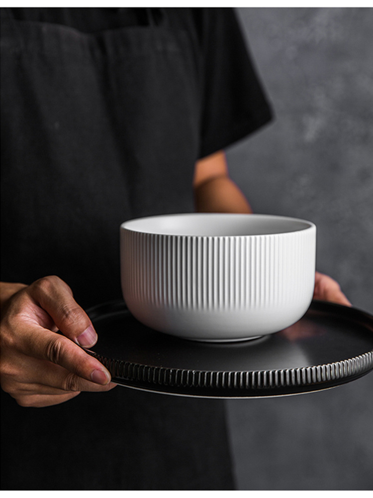 Ceramic Rice Noodle Soup Bowl - Image 7