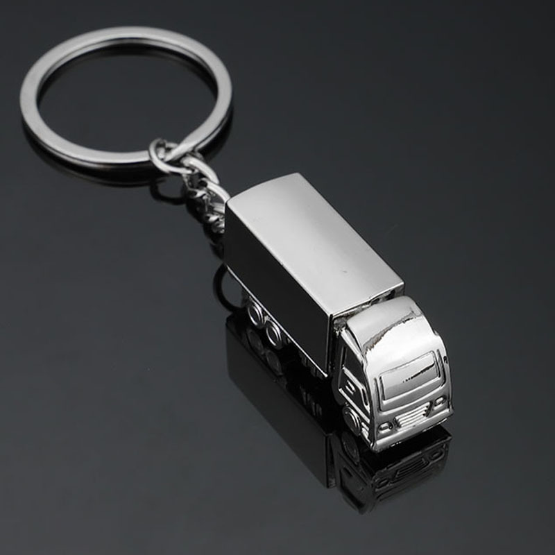 Creative Three-Dimensional Truck Metal Keychains