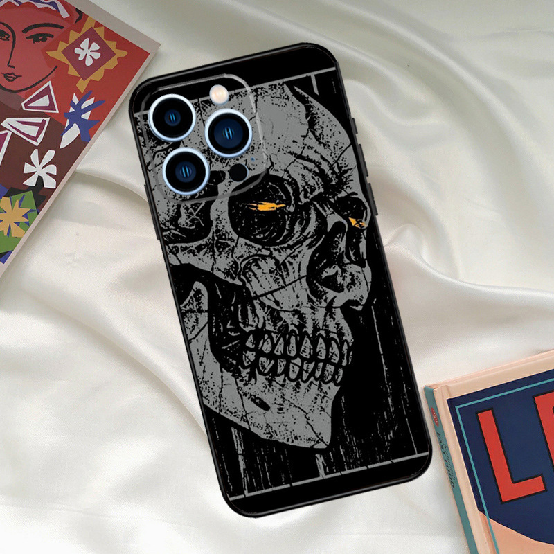 Cool Ghost Skull Face Phone Case - Image 3