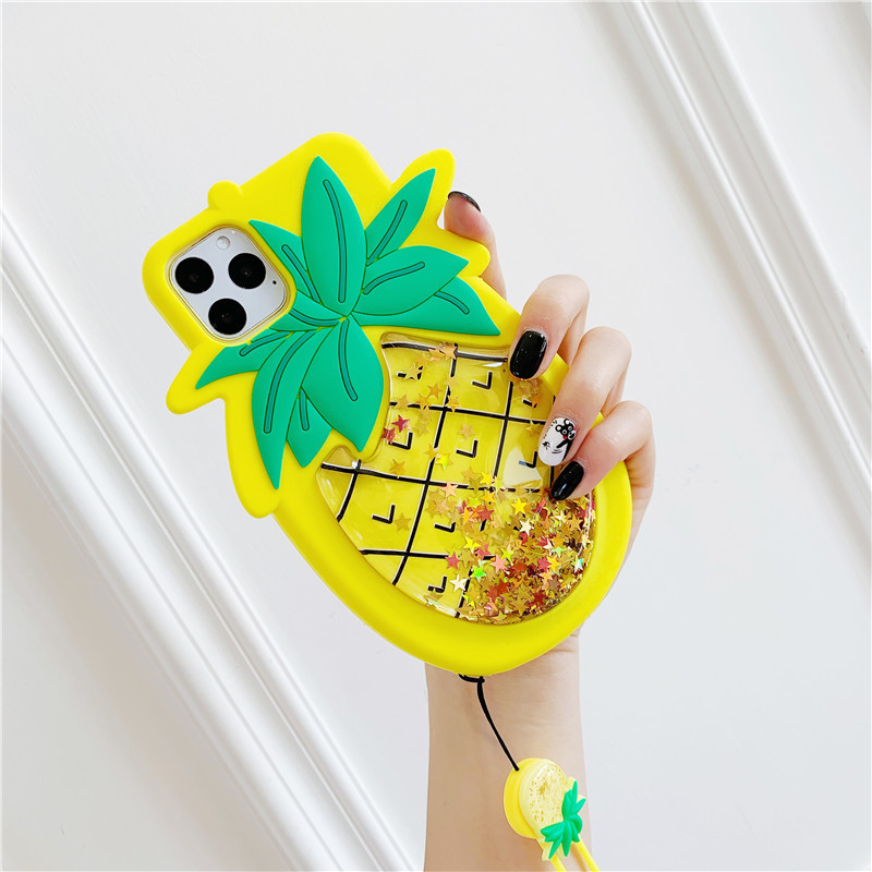 Decompression Quicksand Pineapple Phone Case - Image 6