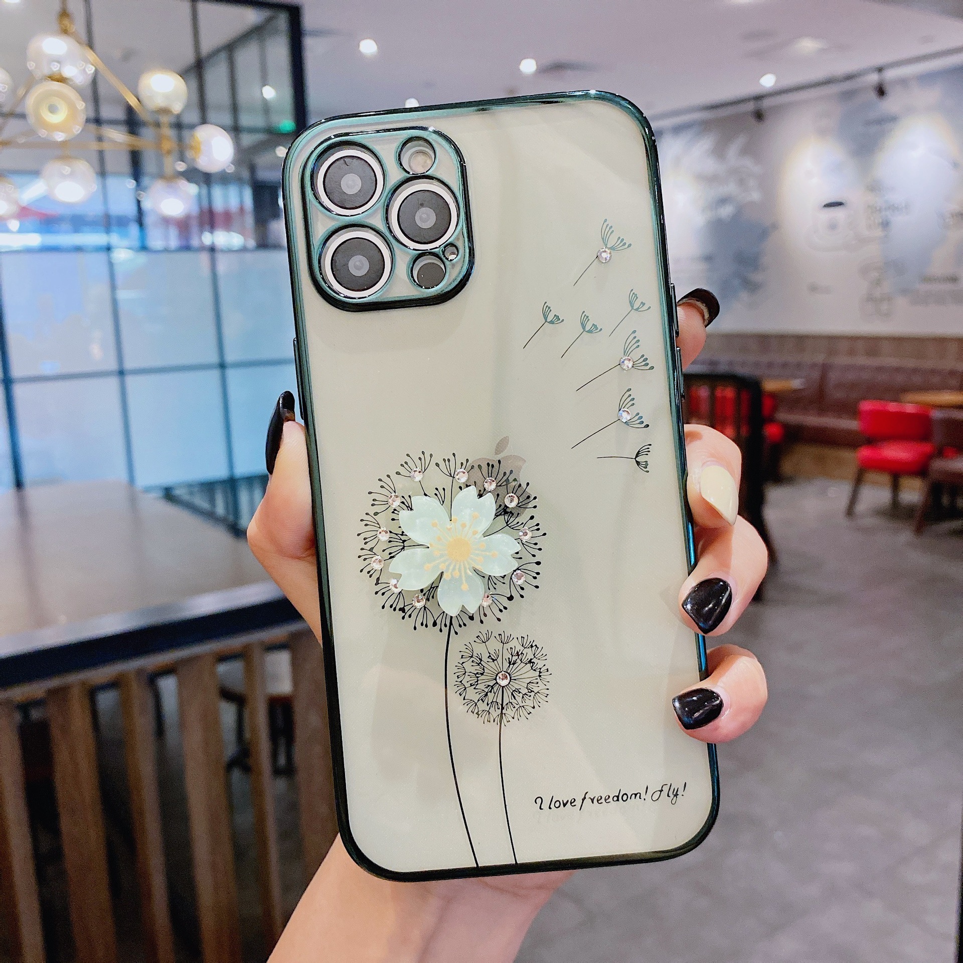Luxury 3D Cute Flower Spin Holder Phone Case - Image 3