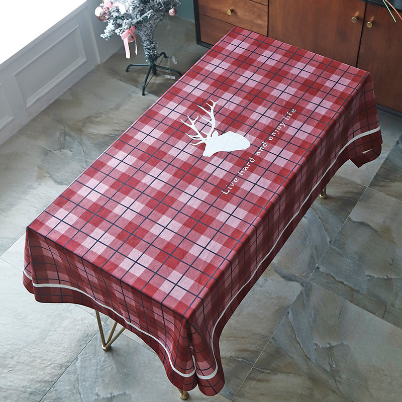 Red Table Cloth for Christmas & New Year Eve - Image 3