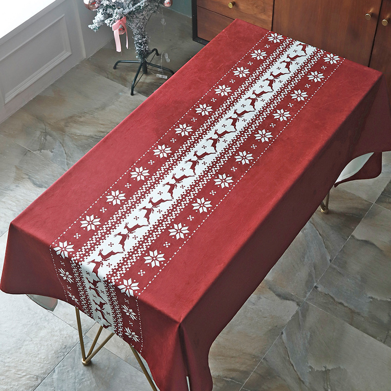 Red Table Cloth for Christmas & New Year Eve