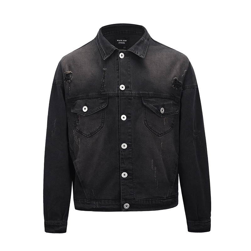 Distressed Denim Jacket - Image 4