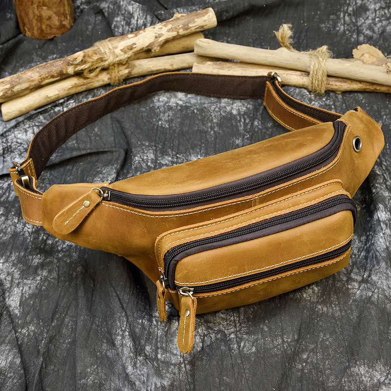 Retro Leather Fanny Pack
